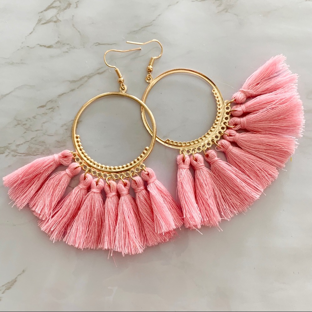 Tassel Hoop Earrings
